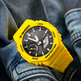 Casio G-Shock Yellow Resin Strap Men Watch GA-B2100C-9ADR-P
