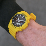Casio G-Shock Yellow Resin Strap Men Watch GA-B2100C-9ADR-P