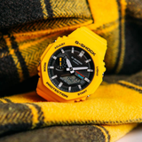 Casio G-Shock Yellow Resin Strap Men Watch GA-B2100C-9ADR-P