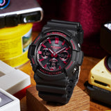 Casio G-Shock GAS-100 Series Black Resin Strap Men Watch GAS-100BNR-1ADR