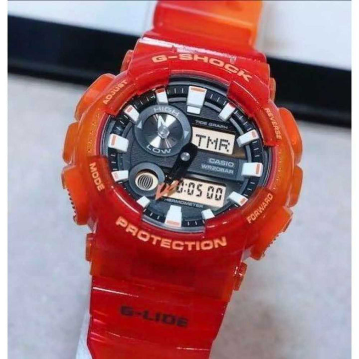 CASIO G-SHOCK GAX-100MSA-4ADR G-LIDE DIGITAL QUARTZ ORANGE RESIN UNISEX'S WATCH - H2 Hub Watches