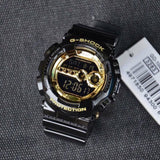 CASIO MODIFIED G-SHOCK GD-100GB-1DR DIGITAL QUARTZ BLACK RESIN CRYSTAL UNISEX WATCH