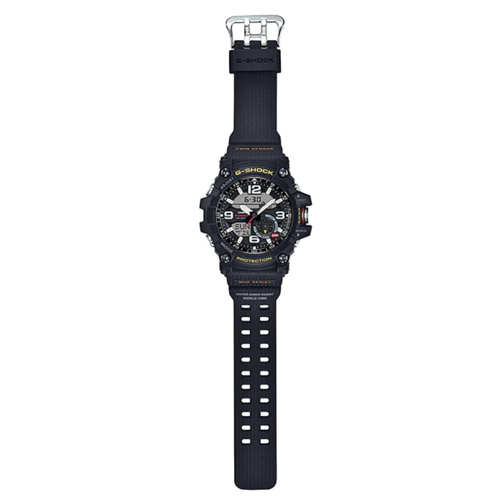 CASIO G-SHOCK GG-1000-1ADR MUDMASTER DIGITAL QUARTZ BLACK RESIN MEN'S WATCH - H2 Hub Watches