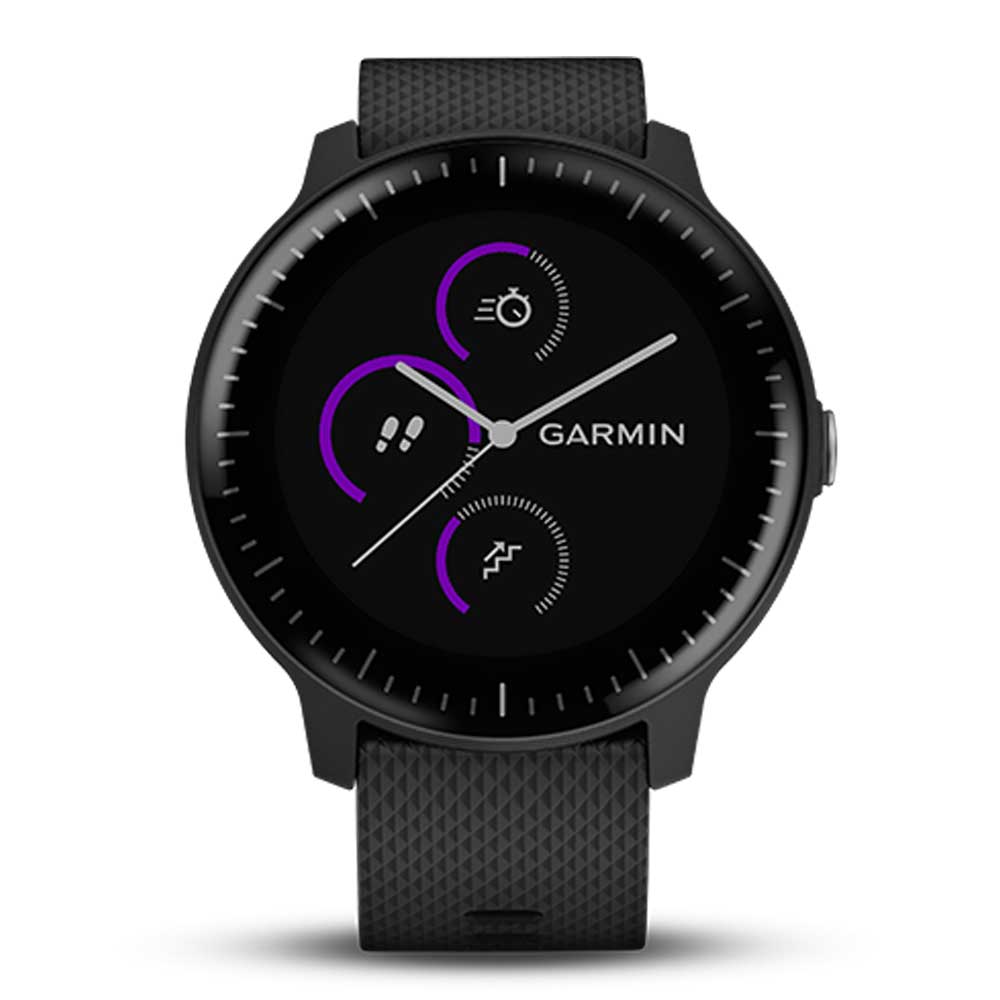 GARMIN VIVOACTIVE 3 MUSIC BLACK & SILVER GM-010-01985-25 SMARTWATCH - H2 Hub Watches