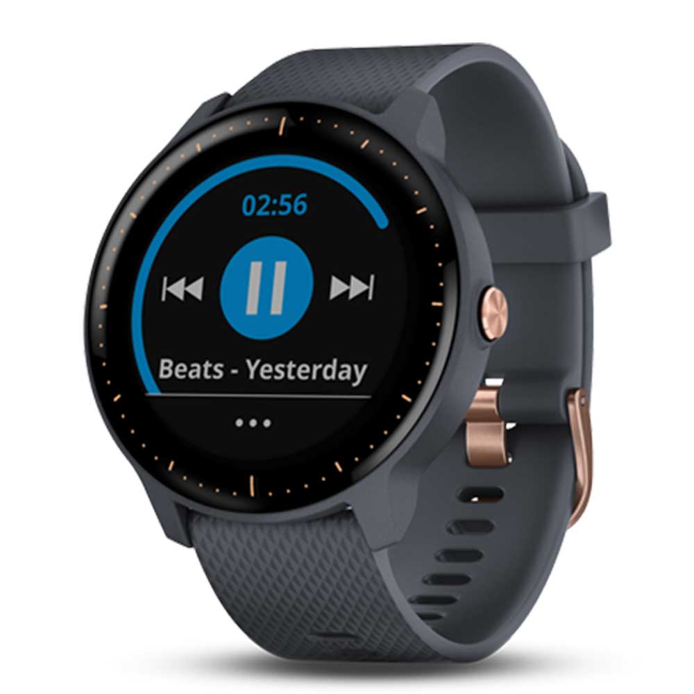GARMIN VIVOACTIVE 3 MUSIC GRANITE BLUE GM-010-01985-45 SMARTWATCH - H2 Hub Watches