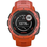Garmin Instinct Flame GM-010-02064-34 Digital Red Silicone Unisex SMARTWATCH