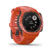 Garmin Instinct Flame GM-010-02064-34 Digital Red Silicone Unisex SMARTWATCH