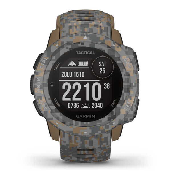 GARMIN INSTINCT TACTICAL EDITION COYOTE TAN CAMO GM-010-02064-D4 SMARTWATCH - H2 Hub Watches