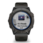 GARMIN FENIX 6X PRO SOLAR TITANIUM GM-010-02157-5F SMARTWATCH - H2 Hub Watches