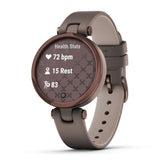 GARMIN DARK BRONZE BEZEL WITH PALOMA CASE AND ITALIAN LEATHER BAND GM-010-02384-F0 WOMEN'S SMARTWATCH