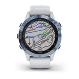 GARMIN FENIX 6 PRO SOLAR GM-010-02410-41 COBALT BLUE AND WHITESTONE SMARTWATCH