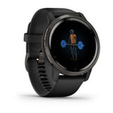 GARMIN GM-010-02430-71 VENU 2 TRACKER BLACK BEZEL BLACK CASE AND SILICONE BAND UNISEX SMARTWATCH