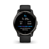 GARMIN VENU 2 GM-010-02496-51 BLACK SILICONE UNISEX'S SMARTWATCH
