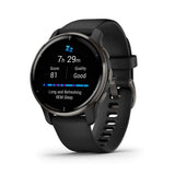 GARMIN VENU 2 GM-010-02496-51 BLACK SILICONE UNISEX'S SMARTWATCH