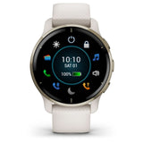 GARMIN VENU 2 PLUS GM-010-02496-52 IVORY CREAM GOLD BEZEL SMARTWATCH