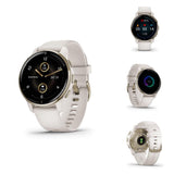 GARMIN VENU 2 PLUS GM-010-02496-52 IVORY CREAM GOLD BEZEL SMARTWATCH