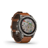 Garmin Fenix 7 Brown Silicone Strap Men Watch GM-010-02540-45