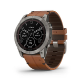 Garmin 7X Sapphire Solar Brown Silicone Strap Men Watch GM-010-02541-41