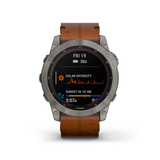Garmin 7X Sapphire Solar Brown Silicone Strap Men Watch GM-010-02541-41
