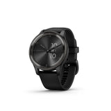 Garmin Vivomove Tren Black Silicone Strap Men Watch GM-010-02665-80
