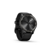 Garmin Vivomove Tren Black Silicone Strap Men Watch GM-010-02665-80