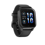 GARMIN VENU SQ 2 BLACK SILICONE STRAP UNISEX WATCH GM-010-02700-80