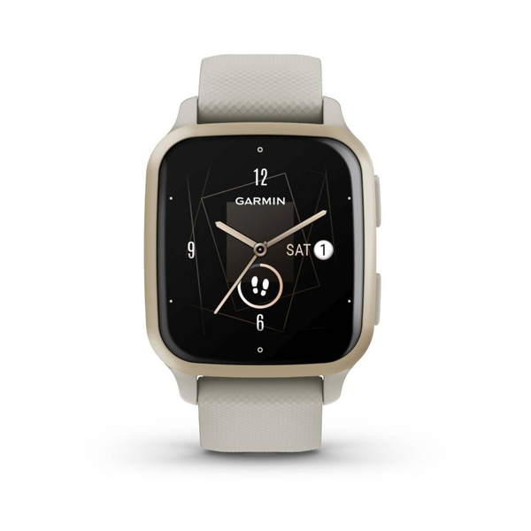 GARMIN VENU SQ 2 WHITE SILICONE STRAP UNISEX SMARTWATCH GM-010-02700-82