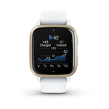 GARMIN VENU SQ 2 WHITE STRAP UNISEX SMARTWATCH GM-010-02701-81