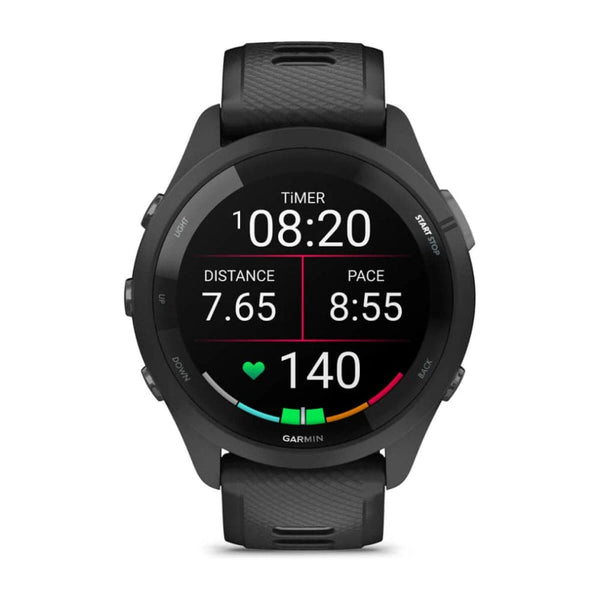 Garmin Forerunner 265 Black Silicone Strap Unisex Smartwatch GM-010-02810-50