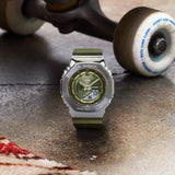 CASIO G-SHOCK GM-S2100-3ADR-P GREEN RESIN STRAP WOMEN WATCH