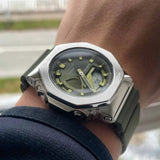 CASIO G-SHOCK GM-S2100-3ADR-P GREEN RESIN STRAP WOMEN WATCH