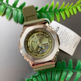 CASIO G-SHOCK GM-S2100-3ADR-P GREEN RESIN STRAP WOMEN WATCH