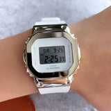 CASIO G-SHOCK GM-S5600G-7DR WHITE RESIN STRAP WOMEN WATCH