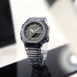 Casio G-Shock Transparent Resin Strap Unisex Watch GMA-S2100SK-1ADR-P