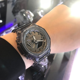 Casio G-Shock Transparent Resin Strap Unisex Watch GMA-S2100SK-1ADR-P