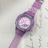 Casio G-Shock Pink Transparent Resin Strap Unisex Watch GMA-S2100SK-4ADR-P