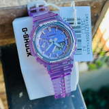 Casio G-Shock Pink Transparent Resin Strap Unisex Watch GMA-S2100SK-4ADR-P