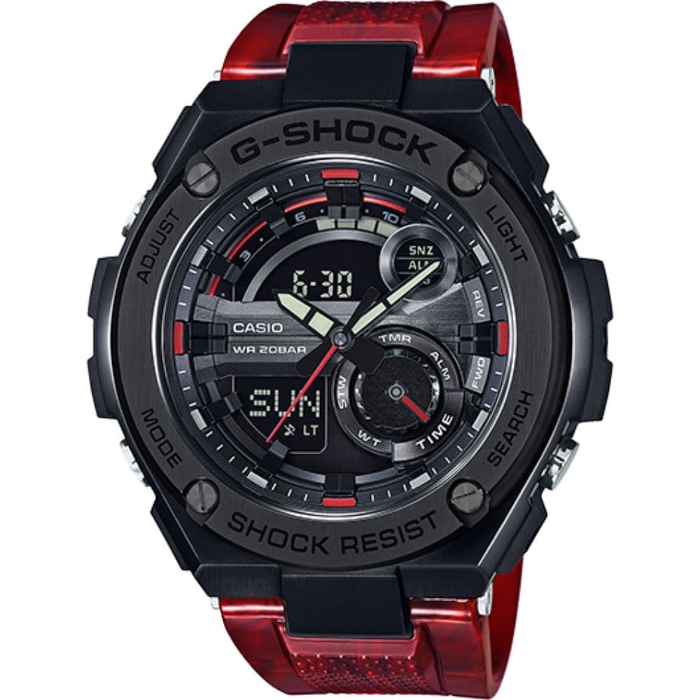 CASIO G-SHOCK GST-210M-4ADR RED RESIN STRAP MEN'S WATCH - H2 Hub Watches