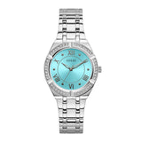 Guess Silver Cosmo Aqua Silver Stainless Steel Women Watch GW0033L7
