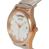 GUESS GW0117L1 ROSE GOLD TONE CASE GENUINE LEATHER WOMEN'S WATCH