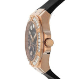 GUESS GW0118L2 ROSE GOLD TONE CASE BLACK SILICONE WOMEN'S WATCH
