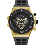 GUESS GW0325G1 BLACK RUBBER STRAP MEN'S WATCH