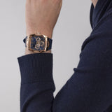 GUESS GW0202G4 GOLD TONE CASE BLUE GENUINE WOMEN'S WATCH