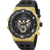 GUESS GW0325G1 BLACK RUBBER STRAP MEN'S WATCH