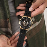 GUESS GW0325G1 BLACK RUBBER STRAP MEN'S WATCH
