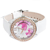 GUESS FLEURETTE HORLOGE GW0240L1 LEATHER WOMEN'S WATCH