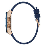 GUESS GW0256L2 ROSE GOLD TONE CASE BLUE SILICONE WOMEN'S WATCH