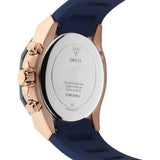GUESS GW0256L2 ROSE GOLD TONE CASE BLUE SILICONE WOMEN'S WATCH