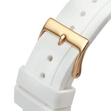 GUESS GW0257L2 ROSE GOLD TONE CASE WHITE SILICONE WOMEN'S WATCH