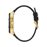 GUESS GW0263G1 GOLD TONE CASE BLACK SILICONE MEN'S WATCH